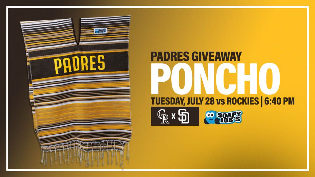 Padres poncho giveaway